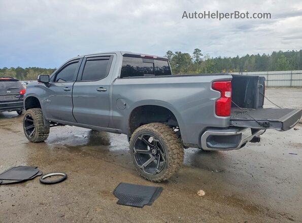 3GCUYDED0KG157765 2019 CHEVROLET SILVERADO Gray Trasero izquierdo