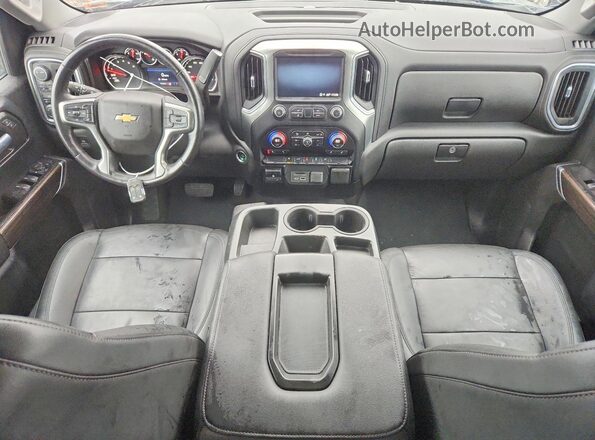 3GCUYDED1MG293261 2021 CHEVROLET SILVERADO Blue Առջևի վահանակի տեսք