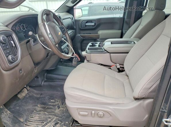 3GCUYDED2LG109279 2020 CHEVROLET SILVERADO Серый Вид салона спереди