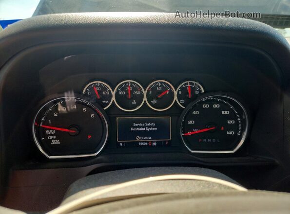 3GCUYDED4LG200876 2020 CHEVROLET SILVERADO Black Instrument cluster view