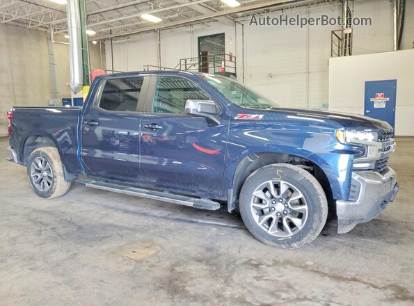 3GCUYDED4MG356997 2021 CHEVROLET SILVERADO Синий Передняя правая четверть