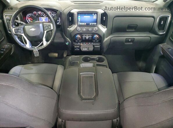 3GCUYDED4MG356997 2021 CHEVROLET SILVERADO Синий Вид панели приборов