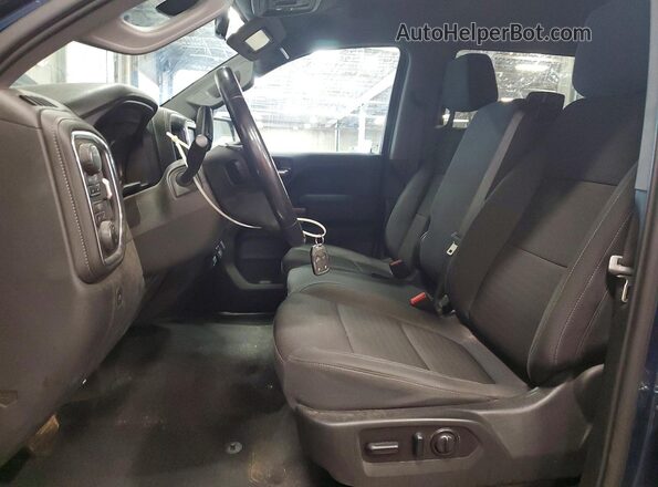 3GCUYDED4MG356997 2021 CHEVROLET SILVERADO Синий Вид салона спереди