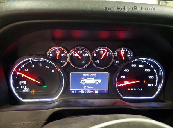 3GCUYDED4MG356997 2021 CHEVROLET SILVERADO Синий Вид щитка приборов