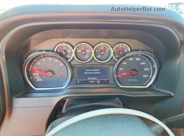 3GCUYDED6LG256141 2020 CHEVROLET SILVERADO Gray Widok zestawu wskaźników