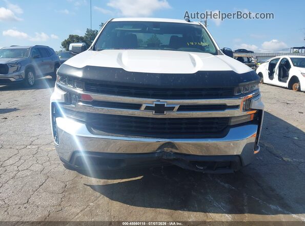 3GCUYDED6MG187694 2021 CHEVROLET SILVERADO White Widok zestawu wskaźników