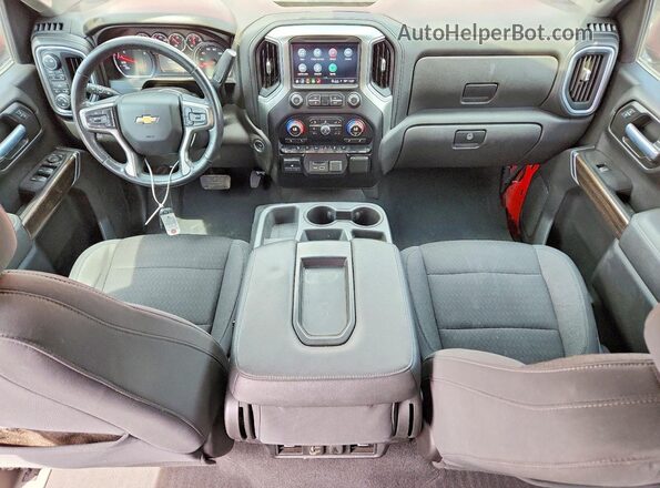 3GCUYDED6MG291652 2021 CHEVROLET SILVERADO Red Widok deski rozdzielczej