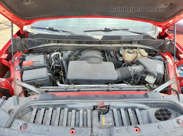 3GCUYDED6MG291652 2021 CHEVROLET SILVERADO Red Widok wnętrza z tyłu