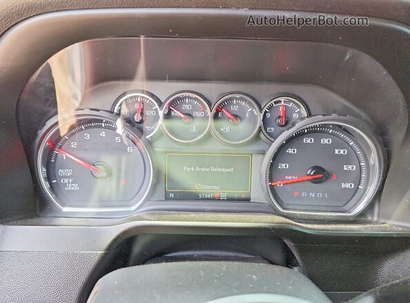 3GCUYDED6MG291652 2021 CHEVROLET SILVERADO Red Widok zestawu wskaźników