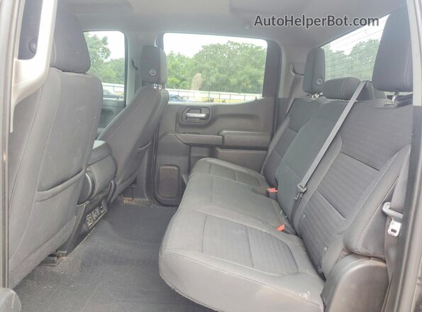 3GCUYDED8NG180442 2022 CHEVROLET SILVERADO Black Rear seats view