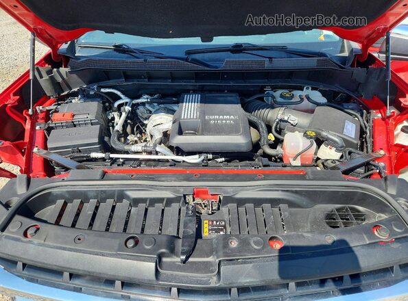 3GCUYDET4LG421059 2020 CHEVROLET SILVERADO Red Widok wnętrza z tyłu