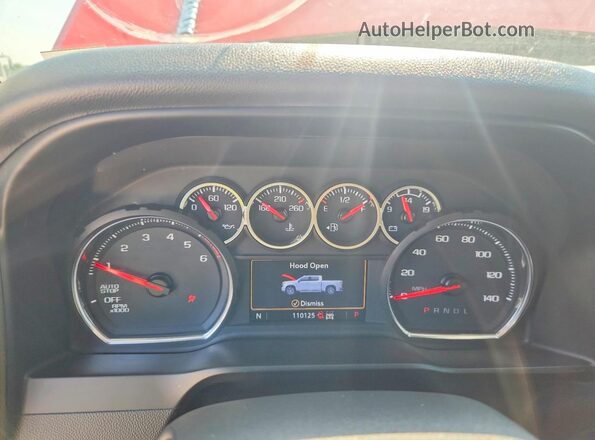 3GCUYDET4LG421059 2020 CHEVROLET SILVERADO Red Widok zestawu wskaźników