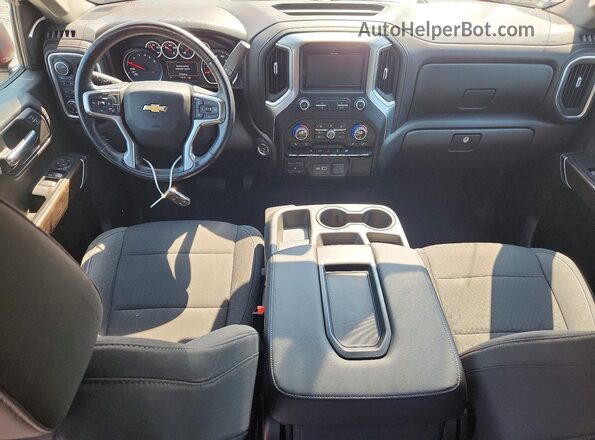 3GCUYDET4LG421059 2020 CHEVROLET SILVERADO Red Widok deski rozdzielczej