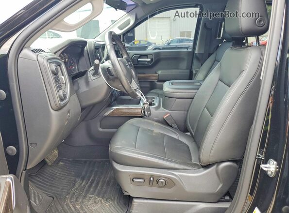 3GCUYEED0LG307896 2020 CHEVROLET SILVERADO Черный Вид салона спереди