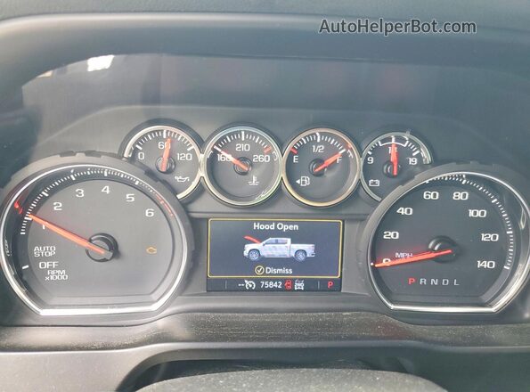 3GCUYEED0LG307896 2020 CHEVROLET SILVERADO Черный Вид щитка приборов