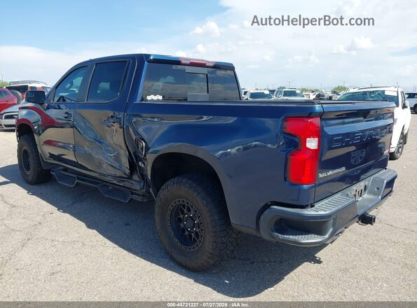 3GCUYEED1LG229337 2020 CHEVROLET SILVERADO Blue Trasero izquierdo