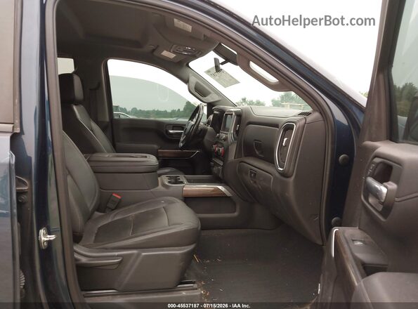3GCUYEED2KG195696 2019 CHEVROLET SILVERADO Blue Vista interior delantera