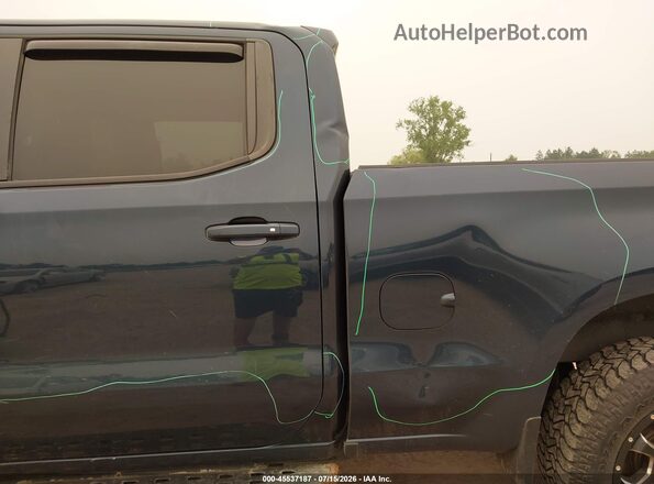 3GCUYEED2KG195696 2019 CHEVROLET SILVERADO Blue Vista frontal