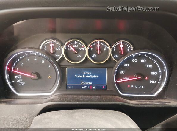 3GCUYEED2KG195696 2019 CHEVROLET SILVERADO Blue Vista de los asientos traseros