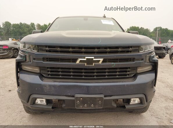 3GCUYEED2KG195696 2019 CHEVROLET SILVERADO Blue Vista del cuadro de instrumentos