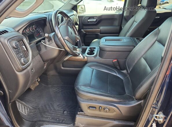 3GCUYEED2LG453670 2020 CHEVROLET SILVERADO Blue Front interior view