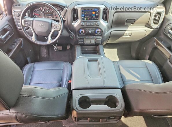 3GCUYEED2LG453670 2020 CHEVROLET SILVERADO Blue Dashboard view