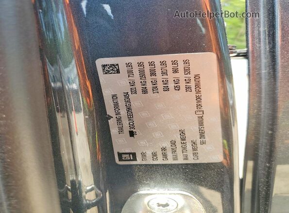 3GCUYEED5KG163454 2019 CHEVROLET SILVERADO Gray ძრავის განყოფილების ხედი