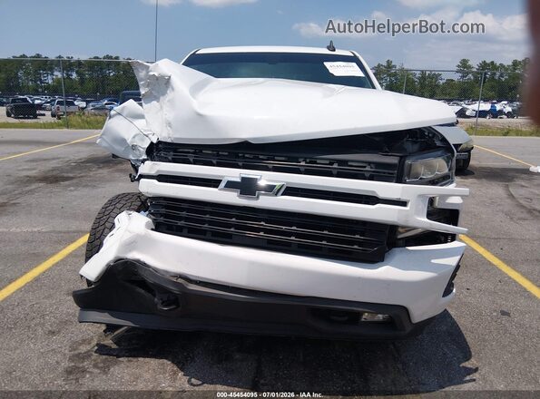 3GCUYEED5KG221918 2019 CHEVROLET SILVERADO Белый Вид панели приборов