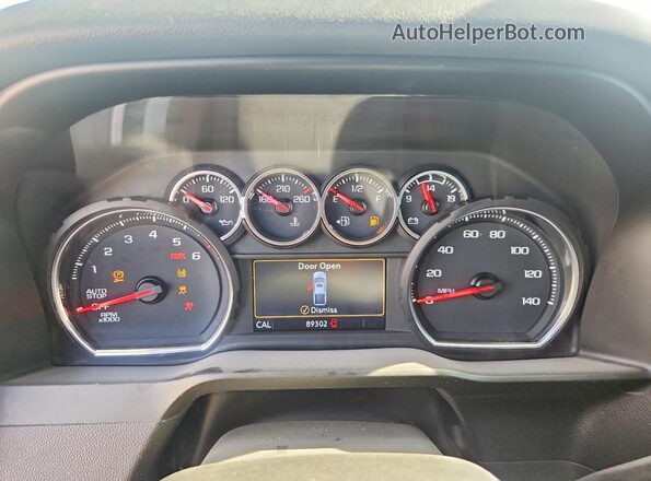 3GCUYEED6LG432644 2020 CHEVROLET SILVERADO Silver Widok zestawu wskaźników