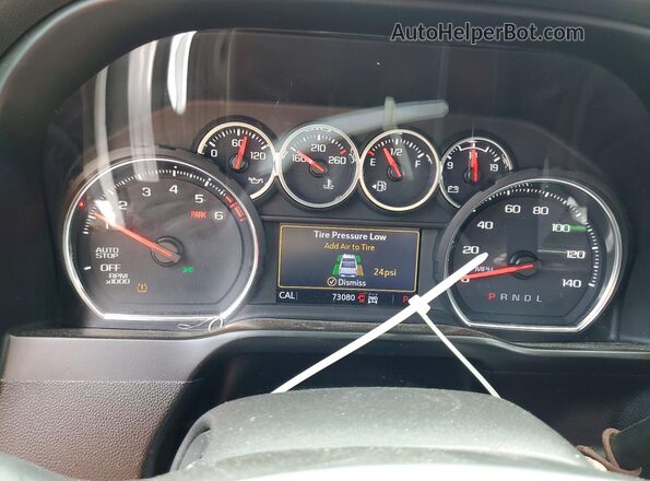 3GCUYEED8MG254706 2021 CHEVROLET SILVERADO White Widok zestawu wskaźników