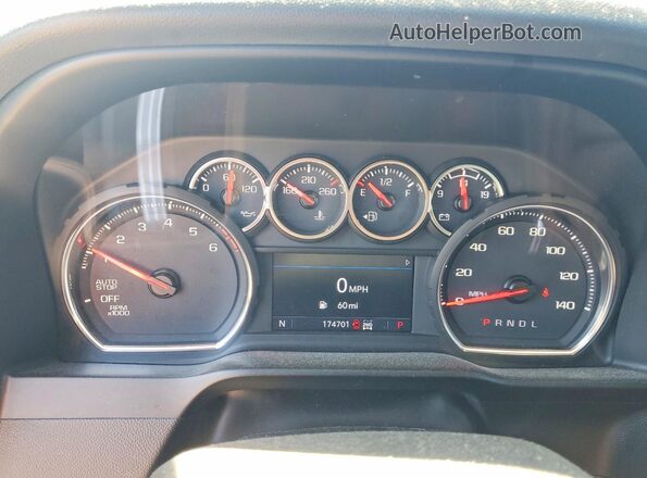 3GCUYEED9LG287938 2020 CHEVROLET SILVERADO Серый Вид щитка приборов