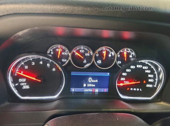 3GCUYEED9NG144555 2022 CHEVROLET SILVERADO Black Вид щитка приладів
