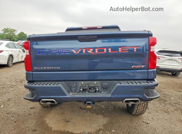 3GCUYEED9NG212448 2022 CHEVROLET SILVERADO Blue უკანა ხედი