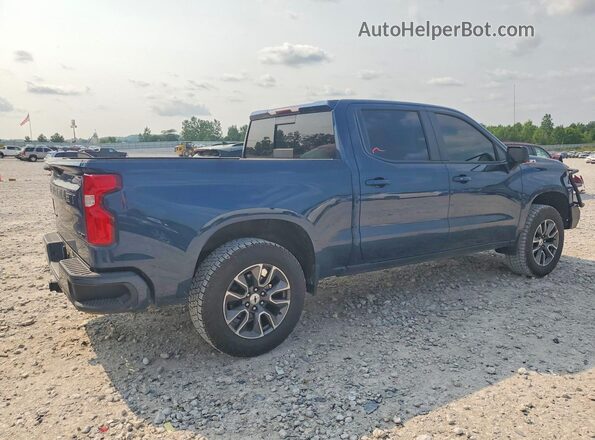 3GCUYEEDXLG345796 2020 CHEVROLET SILVERADO Синий Задняя правая четверть