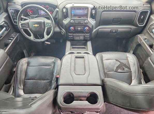 3GCUYGED3LG321237 2020 CHEVROLET SILVERADO Серый Вид панели приборов
