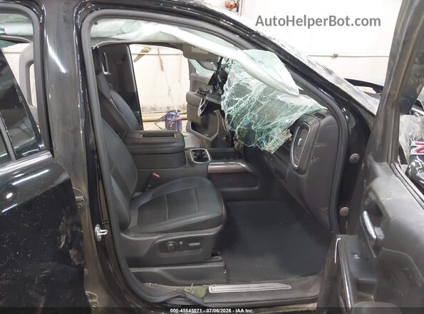 3GCUYGED4NG205175 2022 CHEVROLET SILVERADO Черный Вид салона спереди