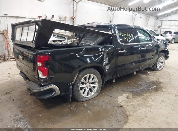 3GCUYGED4NG205175 2022 CHEVROLET SILVERADO Черный Задняя правая четверть