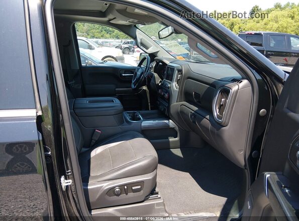 3GCUYGEDXKG229900 2019 CHEVROLET SILVERADO Black წინა სალონის ხედი