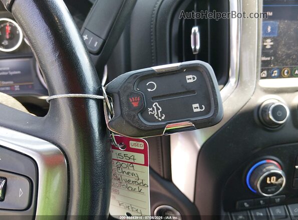 3GCUYGEDXKG229900 2019 CHEVROLET SILVERADO Black წინა პანელის ხედი