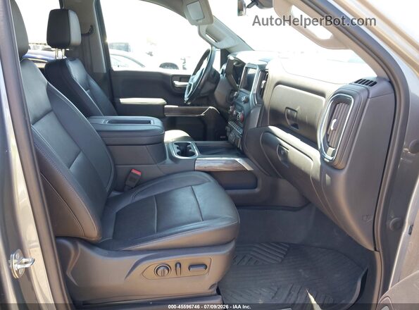 3GCUYGET9LG171254 2020 CHEVROLET SILVERADO Серый Вид салона спереди