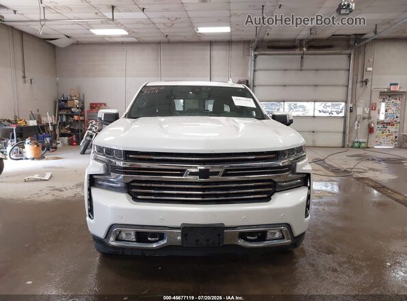 3GCUYHED1KG250267 2019 CHEVROLET SILVERADO White ხელსაწყოთა პანელის ხედი