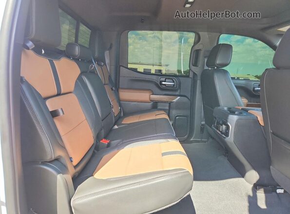3GCUYHED4MG202443 2021 CHEVROLET SILVERADO White Հետևի նստատեղերի տեսք
