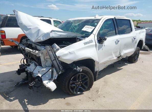 3GCUYHEL6KG304489 2019 CHEVROLET SILVERADO White Przód lewy