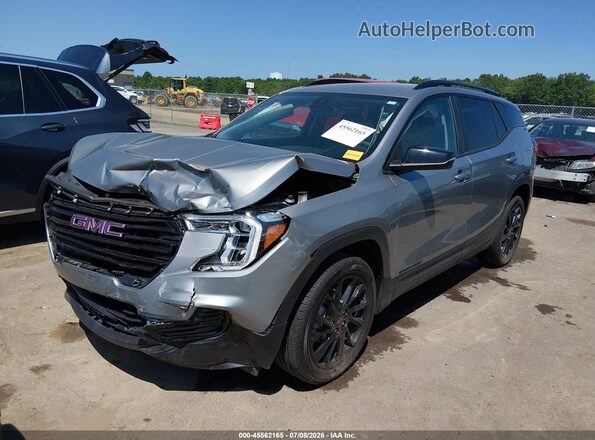 3GKALMEG1RL215710 2024 GMC TERRAIN Gray წინა მარცხენა ხედი სამი მეოთხედიდან