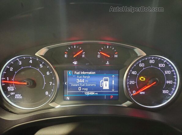 3GKALMEG3RL359775 2024 GMC TERRAIN Белый Вид щитка приборов