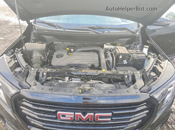 3GKALMEG4PL220445 2023 GMC TERRAIN Black Vista del compartimento del motor