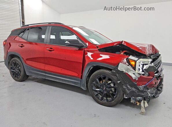 3GKALMEG4PL265580 2023 GMC TERRAIN Maroon Przód prawy