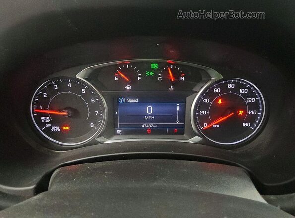 3GKALMEG4PL265580 2023 GMC TERRAIN Maroon Widok zestawu wskaźników