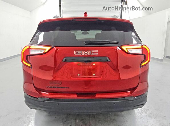 3GKALMEG4PL265580 2023 GMC TERRAIN Maroon Widok z tyłu