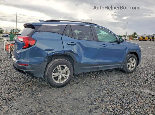 3GKALMEG4RL250175 2024 GMC TERRAIN Синий Задняя правая четверть